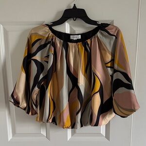 THML Boho flowy whimsical Women's Crop Top Size Small